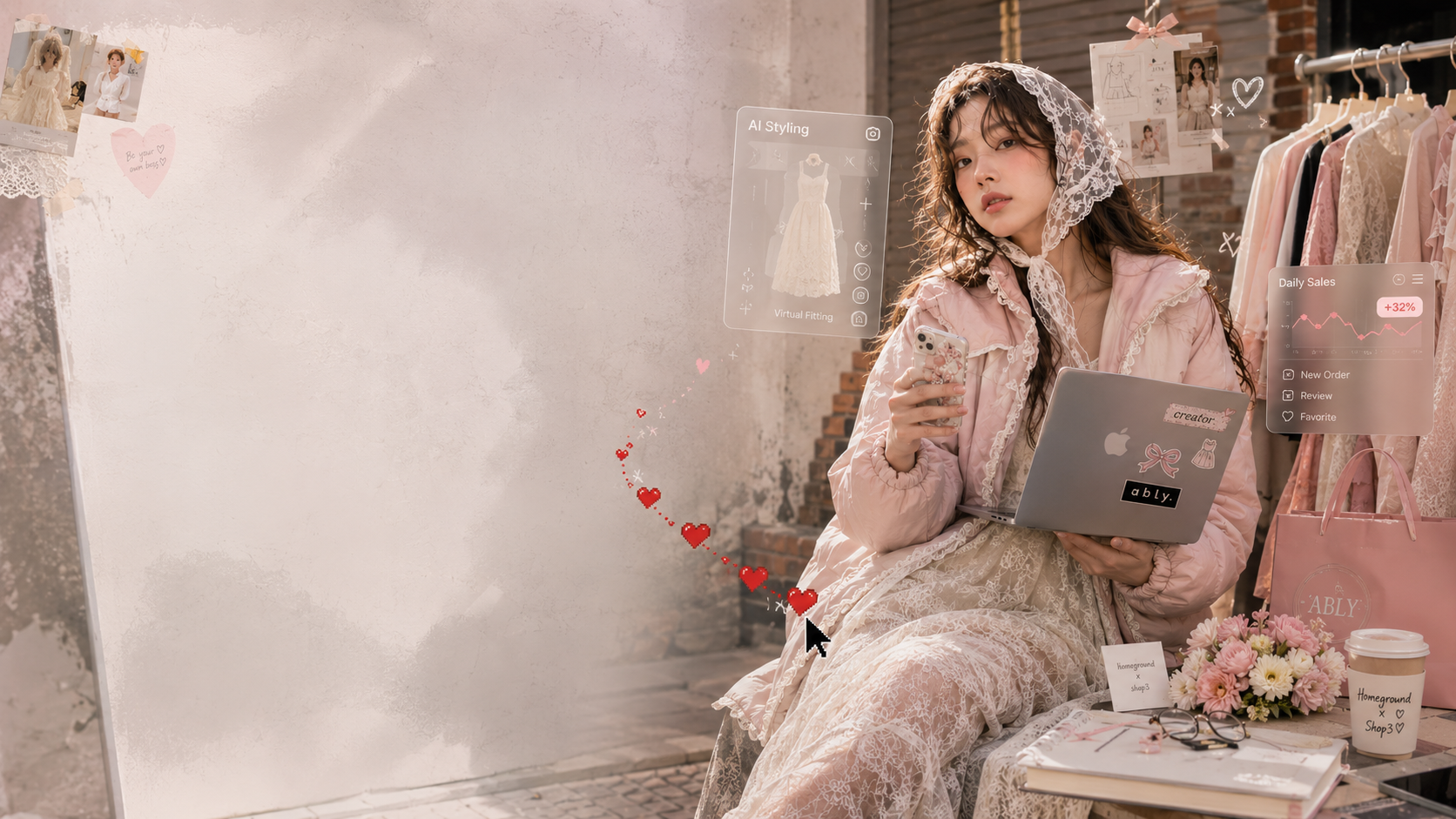 Homeground x Shop3 AI 인턴십 키비주얼